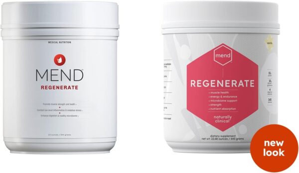 MEND Regenerate, Post Workout Recovery, Immune Support, and Sports Nutrition Supplement for Men and Women – Natural, Gluten Free, and Non-GMO – Cocoa Protein Powder, 20 Servings