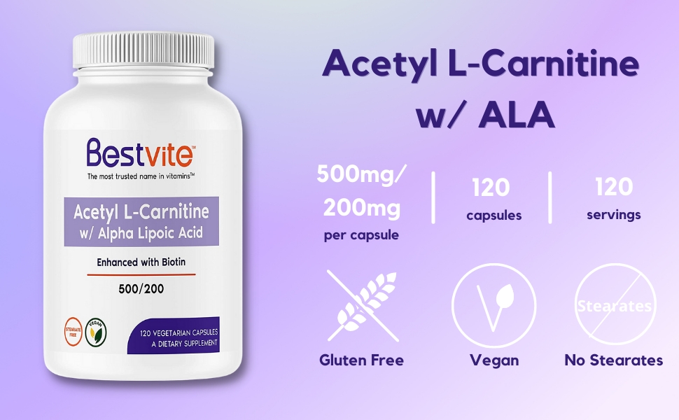 ALA acetyl l-carnitine vegan healthy aging