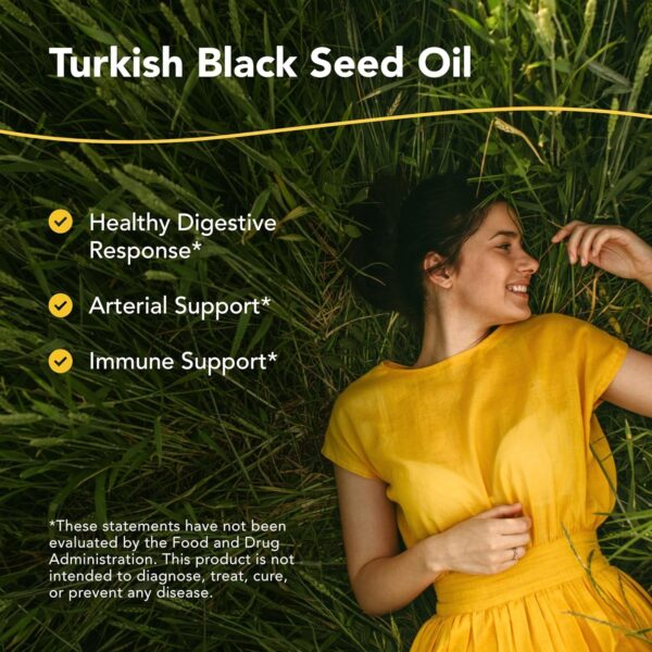 NORTH AMERICAN HERB & SPICE Black Seed Oil – 8 fl. oz. – Cardiovascular, Digestive & Immune Support – Contains Wild, Mediterranean Oreganol P73 Oregano Oil – Non-GMO – 48 Total Servings