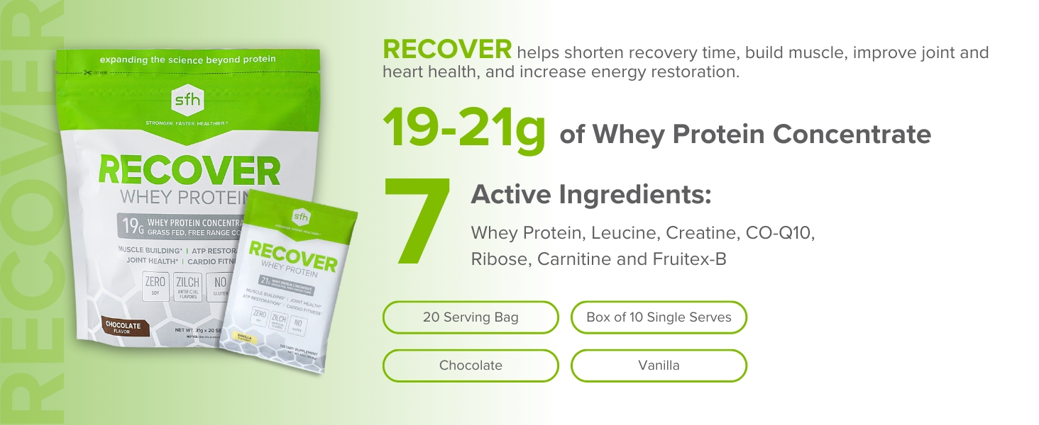 sfh whey protein powders grass fed concentrate non gmo no gluten artificial sweeteners flavors soy