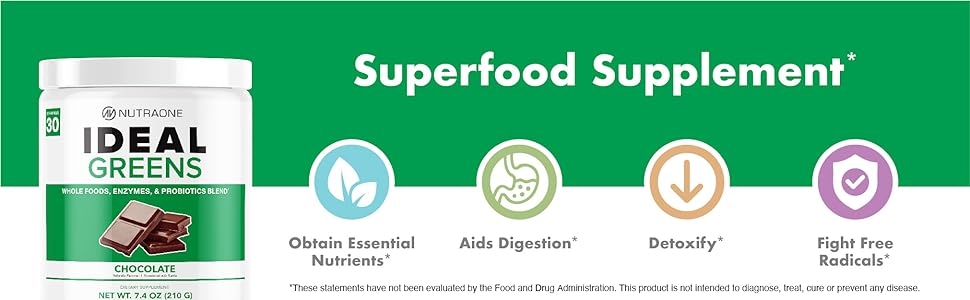 superfood supplement obtain essential nutrients aid digestion detoxify fight free radicals