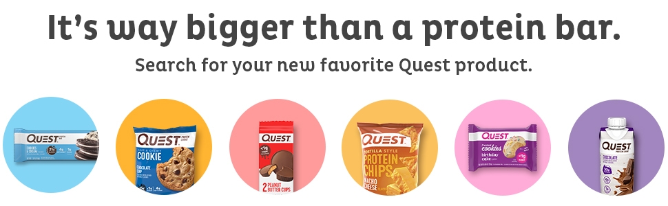 Image showing cross category Quest products with caption "It's way bigger than a Quest"