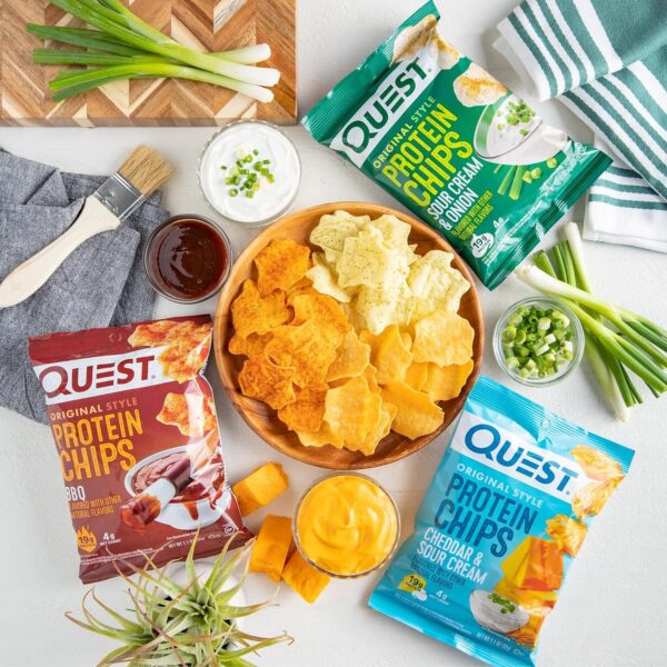 Quest Nutrition Protein Chips Variety Pack Bundle, High Protein, Low Carb, 24 Count