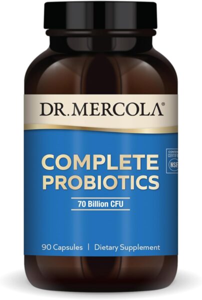 Dr. Mercola Complete Probiotics 70 Billion CFU, 30 Servings (30 Capsules), Dietary Supplement, Supports Digestive Health, Non GMO, NSF Certified