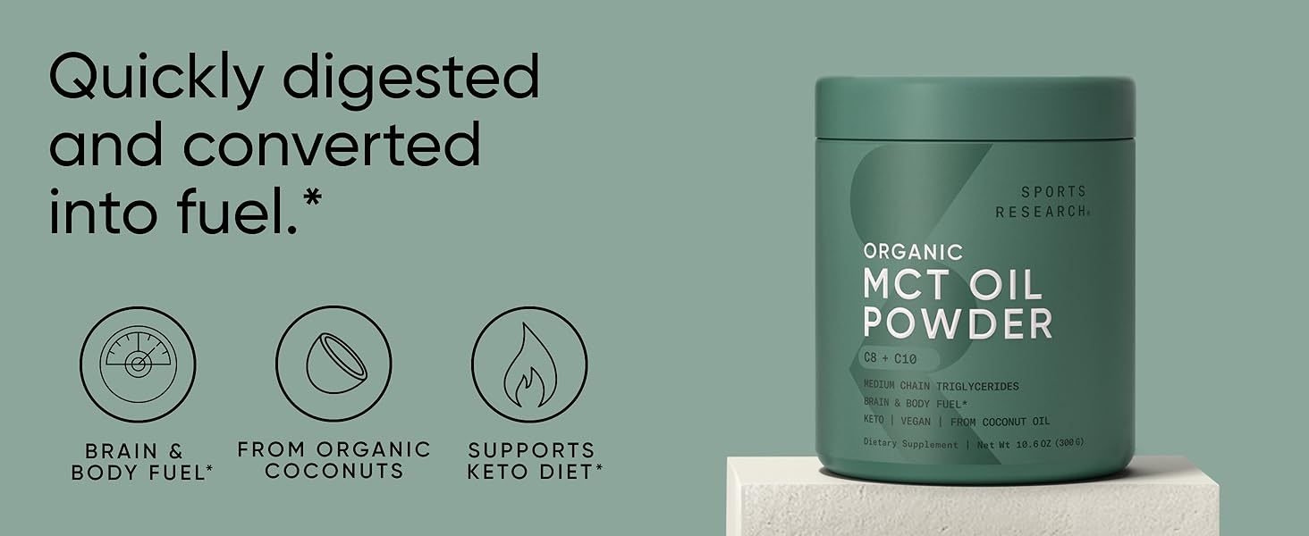 mct oil wellness organic coconut powder caprylic acid capric c8 c10 c12 keto vegan brain ketogenic