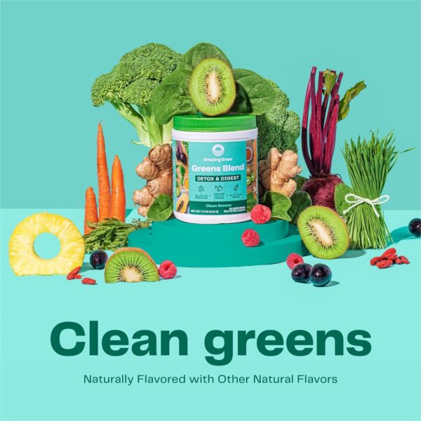 Amazing Grass Greens Superfood Antioxidant: Greens Powder with Organic Spirulina, Beet Root Powder, Elderberry & Probiotics, Sweet Berry, 30 Servings (Packaging May Vary)