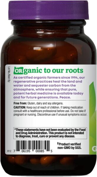 Oregon’s Wild Harvest Certified Organic Milk Thistle Dandelion Capsules, 80% Silymarin, Burdock and Artichoke, 90 Count