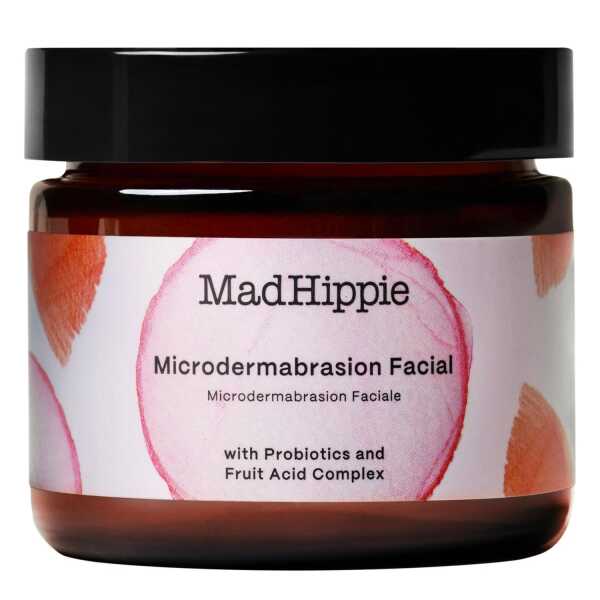 Mad Hippie MicroDermabrasion Facial – Exfoliating Face Scrub with Glycolic Acid, Mandelic Acid, AHA Complex & Hyaluronic Acid, 2.1 Fl Oz