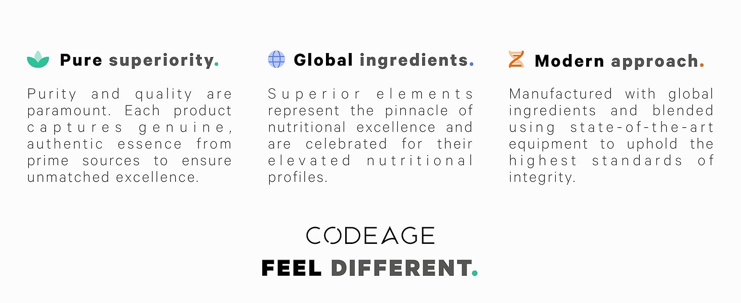 codeage supplements, dietary supplements, nutrition, feel different, codeage vitamins supplements