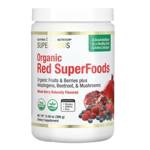 California Gold Nutrition, SUPERFOODS - Organic Red Superfoods, Mixed Berry, 10.58 oz (300 g)