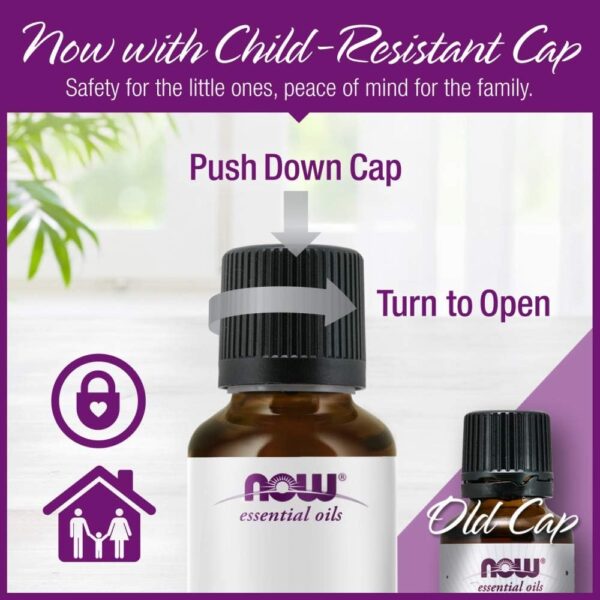 NOW Essential Oils, Organic Peppermint Oil, Invigorating Aromatherapy Scent, Steam Distilled, 100% Pure, Vegan, Child Resistant Cap, 4-Ounce