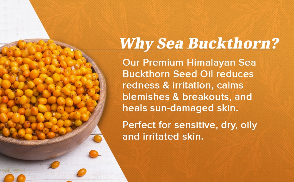 Sibu Sea Buckthorn Seed Oil Supports soft smooth and healthy skin