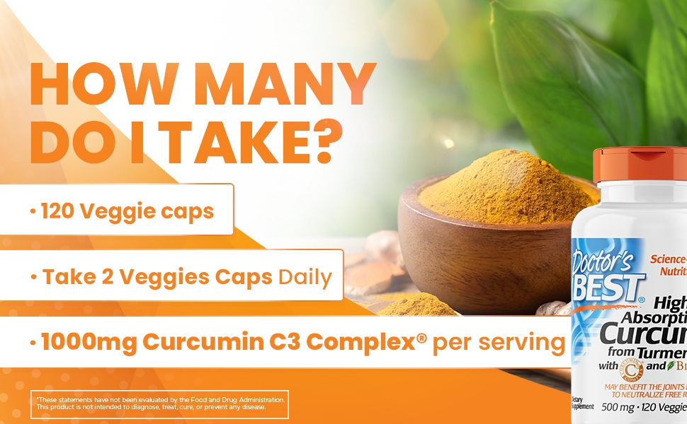 High Absorption Curcumin, 500 mg