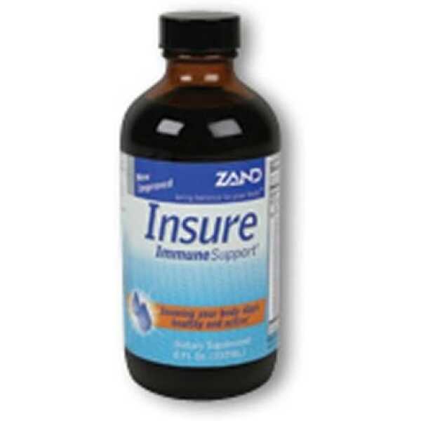 ZAND Insure Immune Support, Herbal Liquid Echinacea Supplement, Features Goldenseal, Chamomile, Ginger & Valerian 8 oz (8oz)