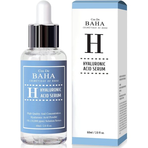 Pure Hyaluronic Acid 1% Powder Serum for Face 10,000ppm – Fine Line + Intense Hydration + facial moisturizer + Visibly Plumped Skin 8 Fl Oz