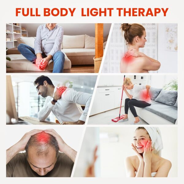 Red Light Therapy Bulb for Body, Red Light Lamp for Face, 360° Rotatable 660nm Red and 850nm Near Infrared Combo,Remote