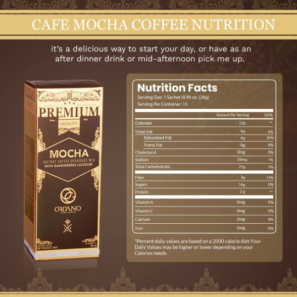 2 Boxes of Organo Gold Ganoderma Gourmet – Gourmet Cafe Mocha (15 sachets per box)