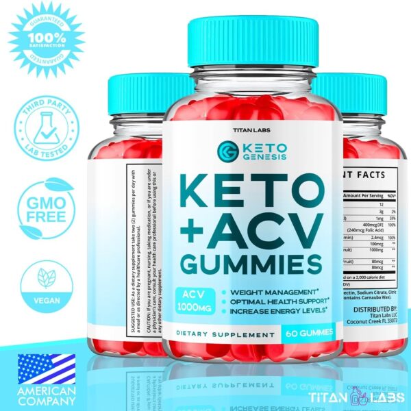 Keto Genesis Keto ACV Gummies, Keto Genesis Advanced Weight Loss 1000MG Apple Cider Vinegar, Keto Genesis Gummies, Keto Genesis