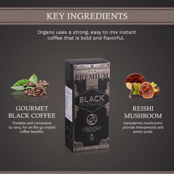 ORGANO Combo Pack 1 Box Black Coffee And 1 Box Cafe Latte, 100% Cetified Organic Gourmet Coffee.