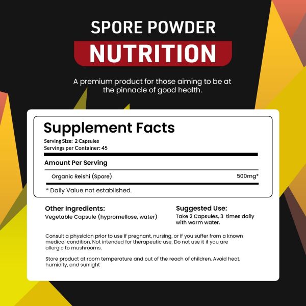 Organo OGX Spore Powder – Support Good Health – Ganoderma lucidum – Organic Reishi Mushrooms – Maximize Potency- 45 Servings