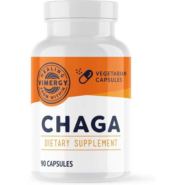 Vimergy USDA Organic Wild Chaga Mushroom Extract Powder, 33 Servings – Ideal in Chaga Tea, Coffee, Smoothies –