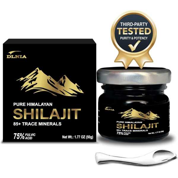 Authentic Shilajit Pure Himalayan Organic Shilajit Resin Supplement- Gold+ Grade with 85+ Trace Minerals with 75% Fulvic Acid,