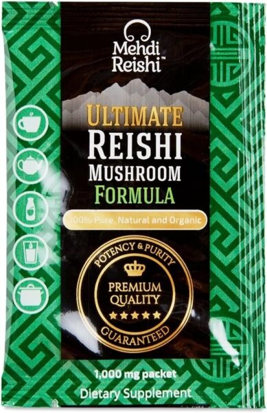 Organic Reishi Mushroom Powder – Premium Formula – Immune Support, Energy Boost, Vitality Enhancement with Ganoderma Lucidum –