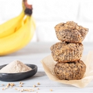 Banana organic chia seeds muffins