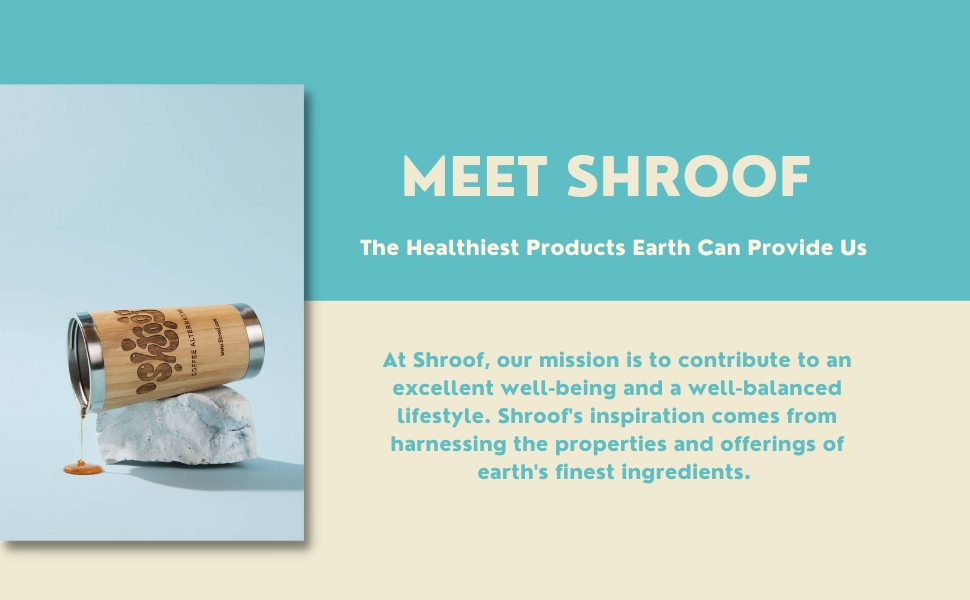 Shroof cacao coffee alternative with mushrooms and superfoods