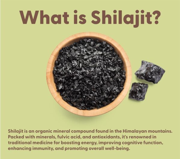 Shilajit Gummies, 85+ Trace Minerals & Fulvic Acid 1,000,000mcg Shilajit, 100% Pure Natural Himalayan Shilajit for Men & Women,