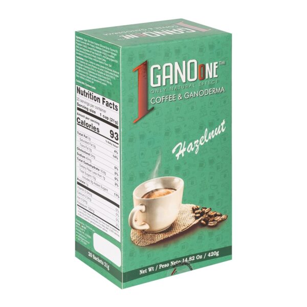 GanoOne Instant Classic Black Coffee with Ganoderma – Reishi Mushroom Extract Premium Blend 30 Single Serve Sachets, 6-pack