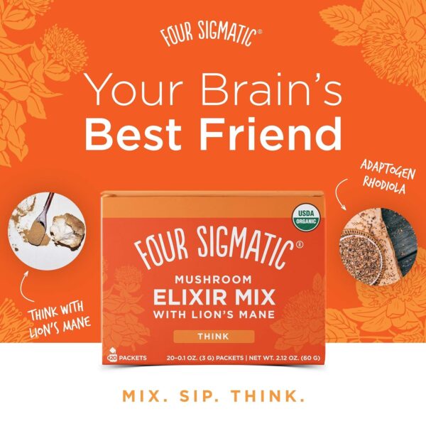 Four Sigmatic Lion’s Mane Mushroom Elixir with Organic Instant Coffee Powder