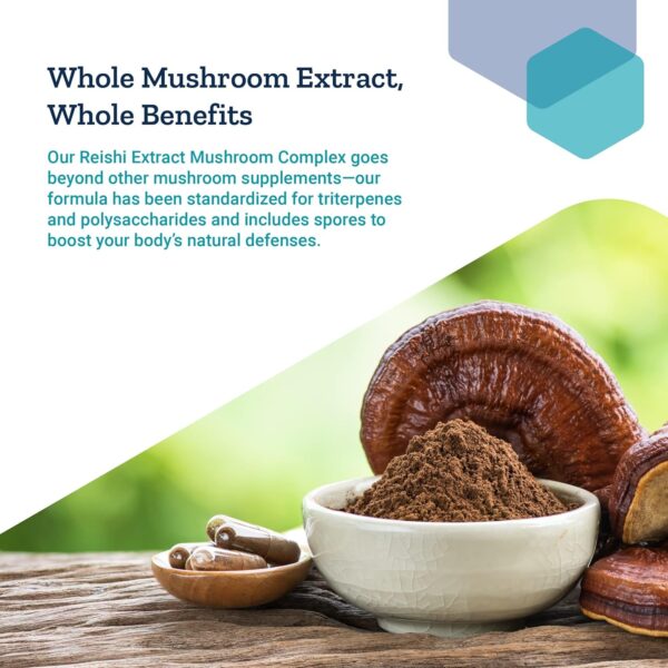 Life Extension Reishi Extract Mushroom Complex – Mushrooms Herbal Supplement for Immune Support – Ganoderma Lucidum Extract –