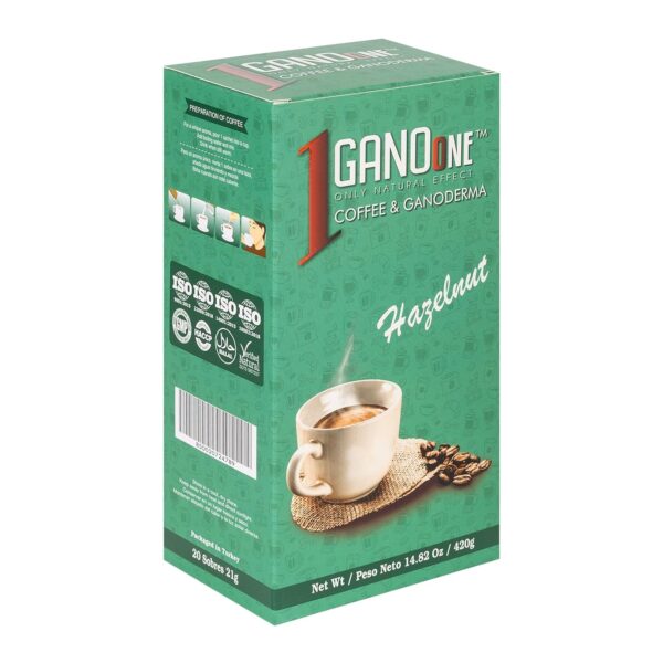 GanoOne Instant Classic Black Coffee with Ganoderma – Reishi Mushroom Extract Premium Blend 30 Single Serve Sachets, 6-pack