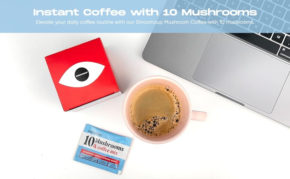 mushroom coffee lions mane chaga reishi cordyceps turkey tail shiitake maitake