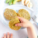 Veggie fritters packed with super seeds for after school snack