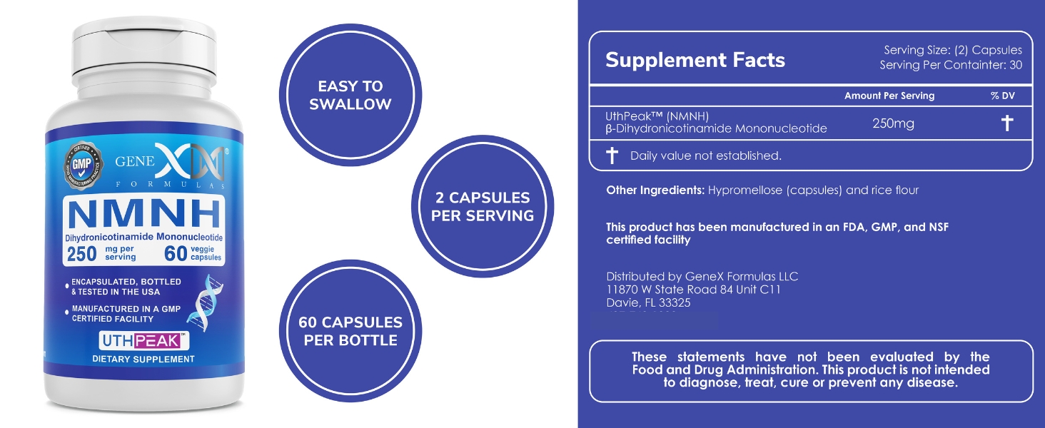 NMNH Supplement Facts